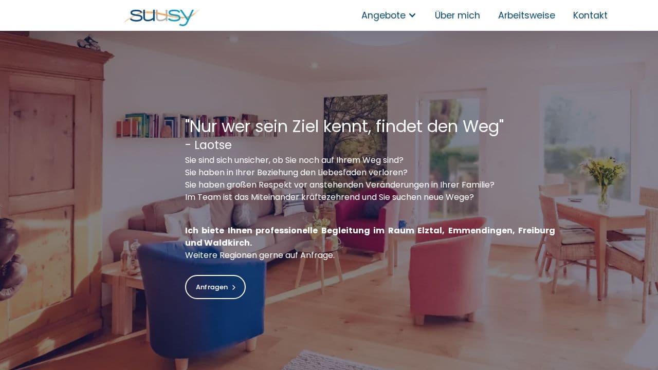 SUUSY Website Vorschau — Praxis fuer Supervision und Systemisches Arbeiten